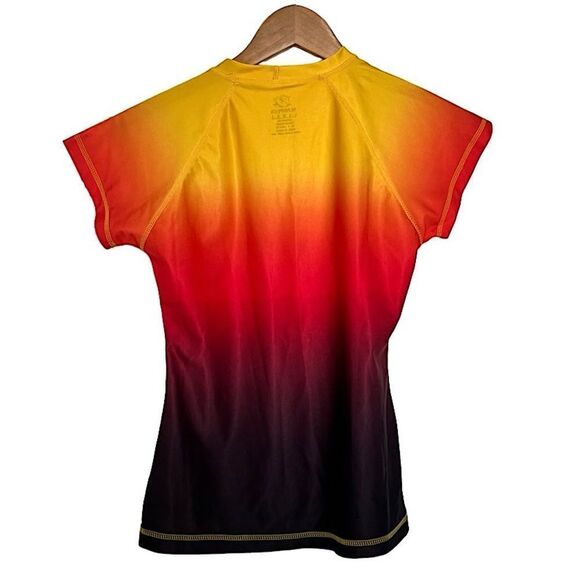 Aloha Surf/Sunspecs UPF50+ Ombré Short Sleeve Rash Guard Girls Large - Picture 3 of 8